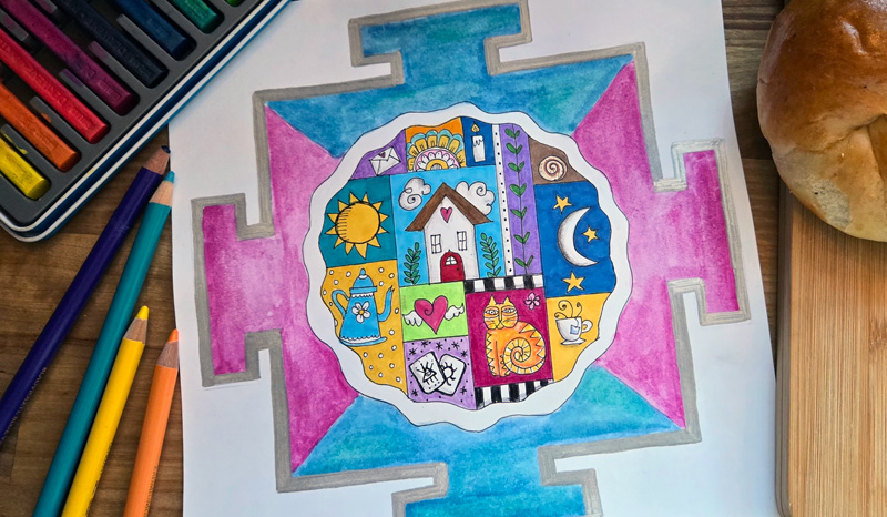 Cancer Full Moon: Create a Comforting Hygge-Inspired Mandala Practice